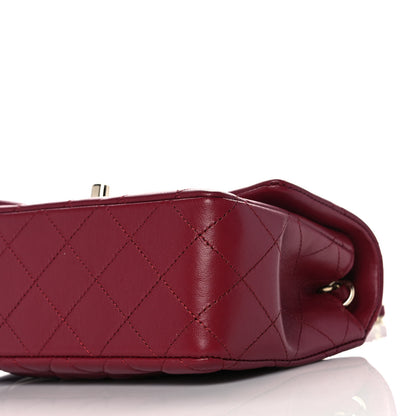 Chanel Lambskin Quilted Mini Rectangular Flap Burgundy 10 of 11