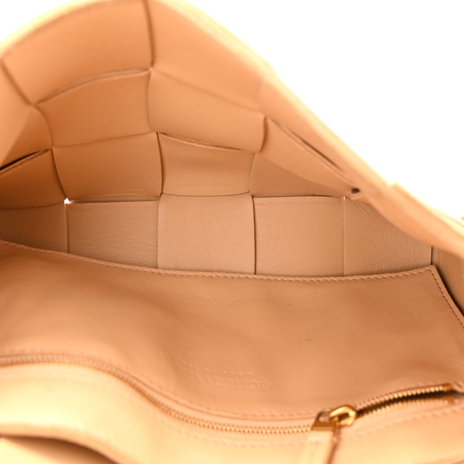 Bottega Veneta Lambskin Maxi Intrecciato Cassette Crossbody Bag Almond 5 of 10