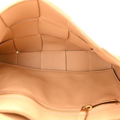 Bottega Veneta Lambskin Maxi Intrecciato Cassette Crossbody Bag Almond 5 of 10