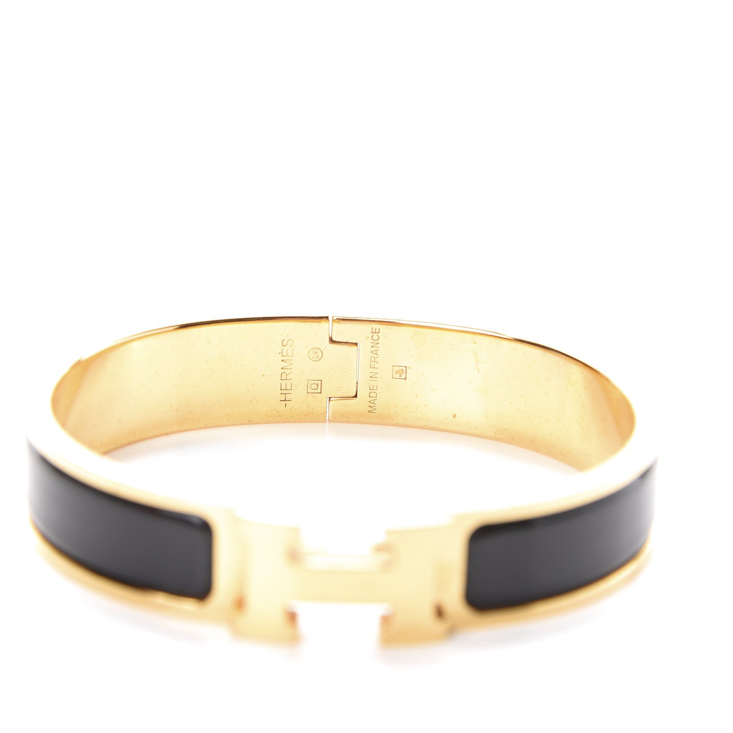 Hermes Enamel Narrow Clic Clac H Bracelet PM Black 3 of 4