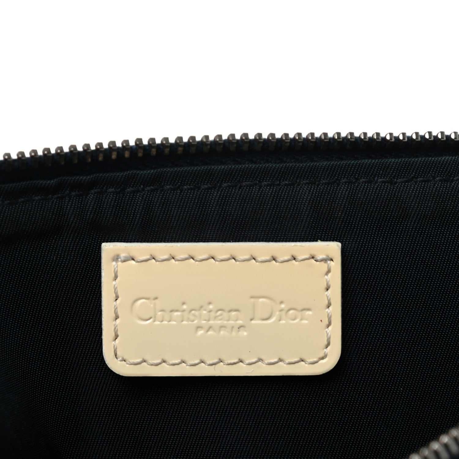 Christian Dior Monogram Mini Saddle Pochette White Blue 6 of 11