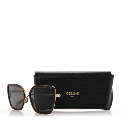 Celine Acetate Square Sunglasses CL 40221U Tortoise 8 of 8