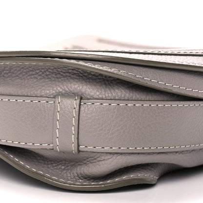Chloe Grained Calfskin Medium Marcie Saddle Bag Cashmere Grey 7 of 8