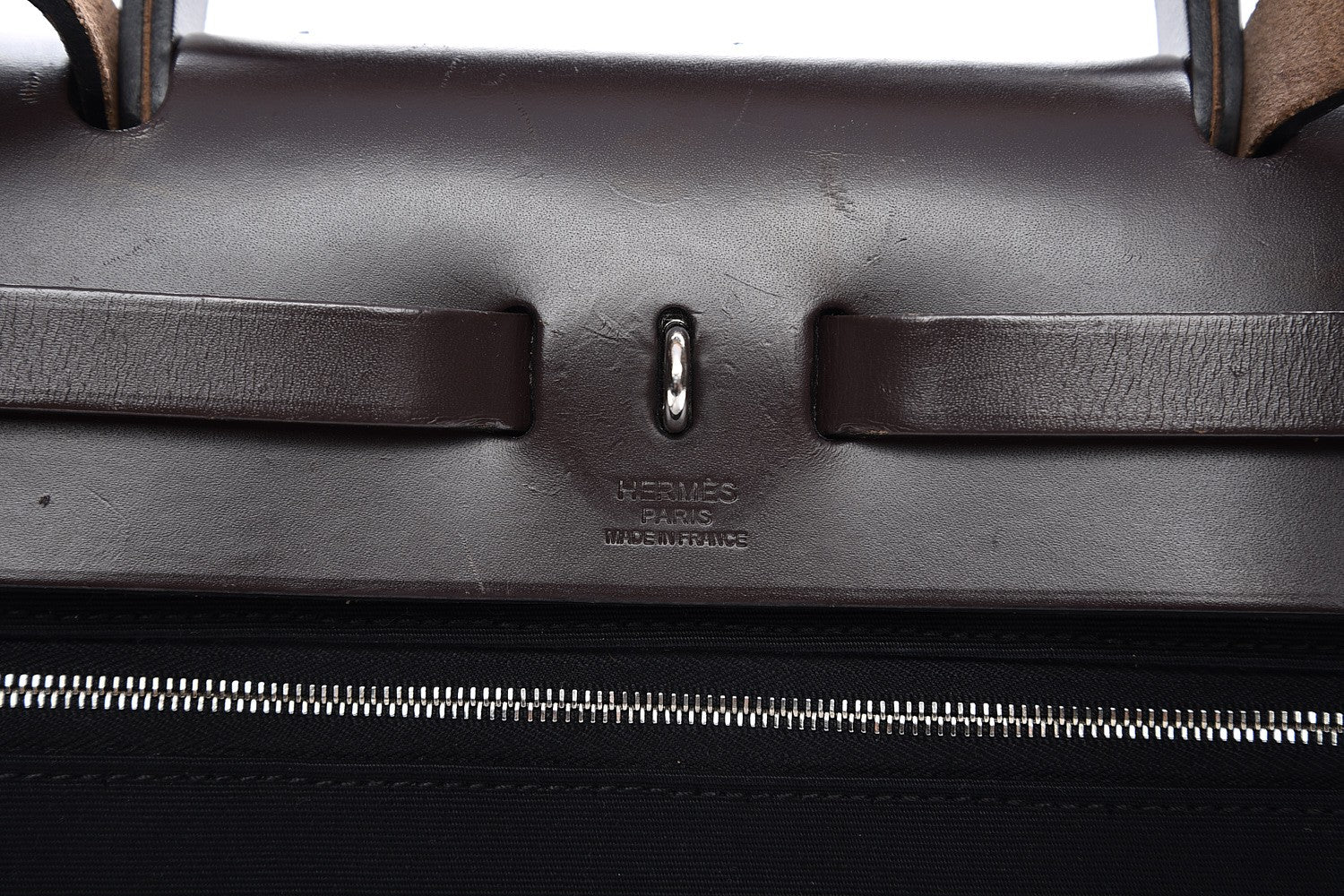 Hermes Toile Vache Hunter Herbag Zip PM 31 Black 8 of 11