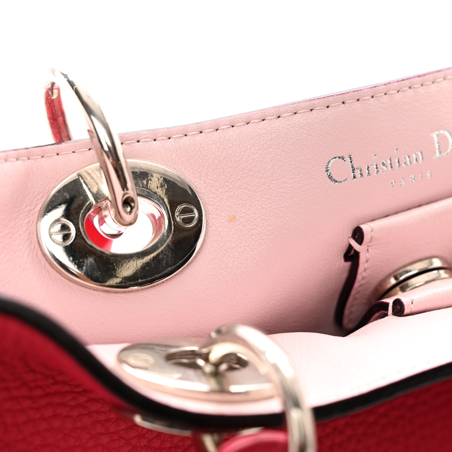 Christian Dior Bullcalf Large Diorissimo Tote Fuchsia 12 of 13