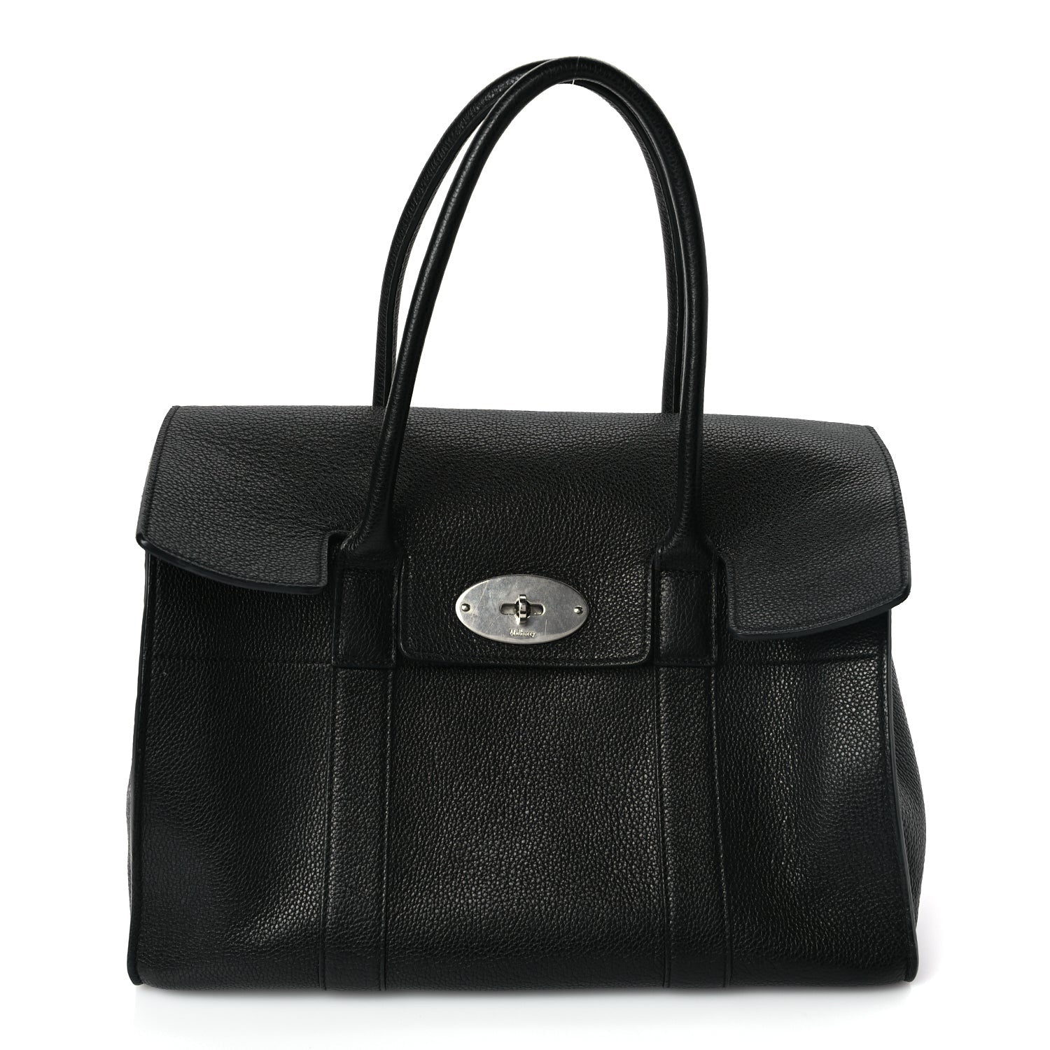 Mulberry Small Classic Grain Bayswater Black 1 of 8
