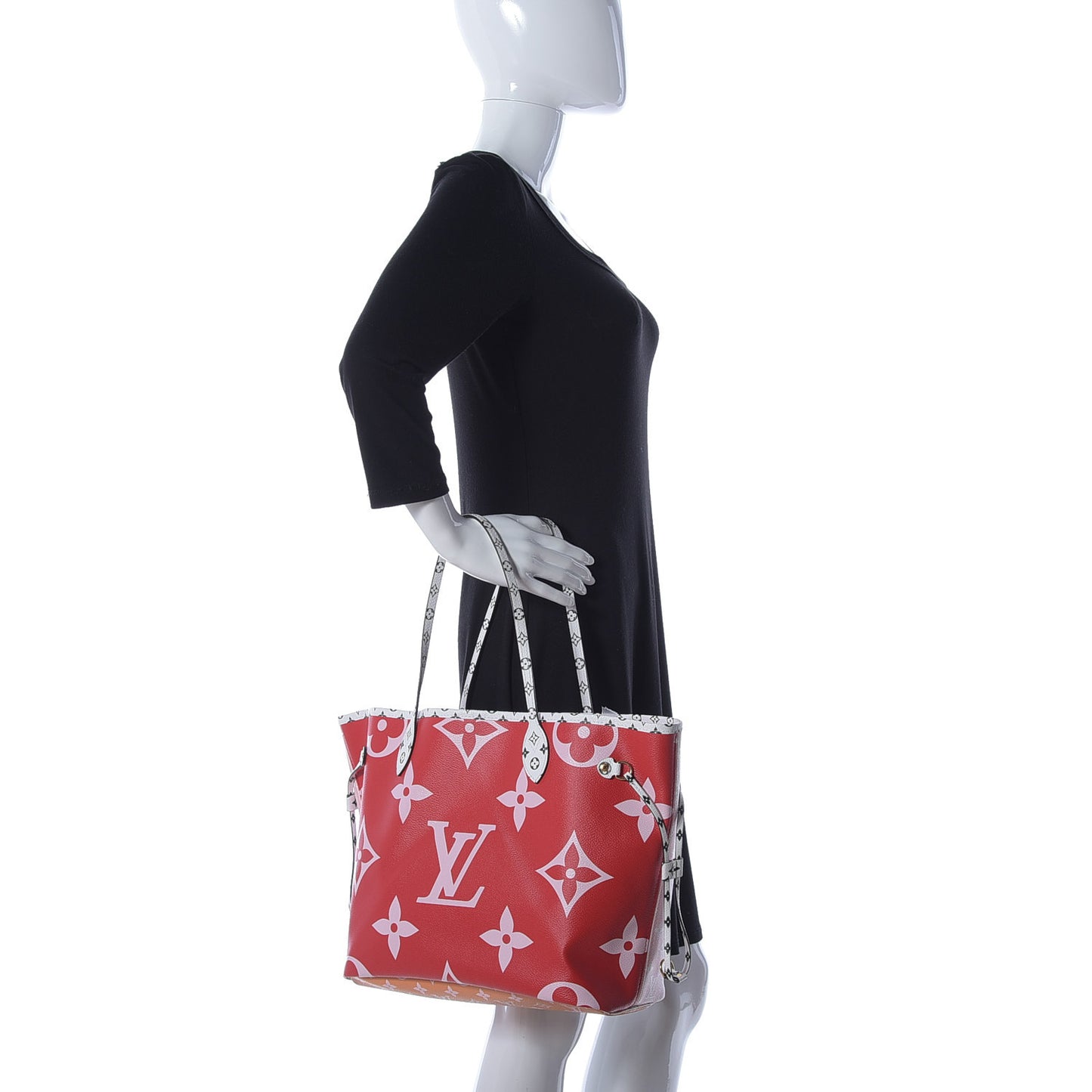 Monogram Giant Neverfull MM Rouge