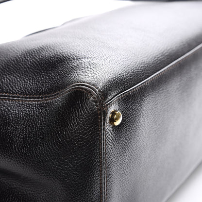 Chanel Calfskin Cerf Executive Shopper Tote Dark Brown 17 of 18