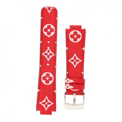 Louis Vuitton Monogram Tambour 10mm Watch Strap Red 1 of 6