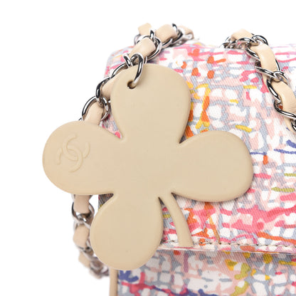 Chanel Canvas Watercolor Tweed Print Clover Small Flap Multicolor 11 of 11