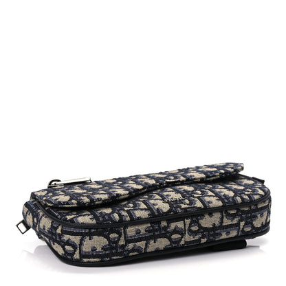 Christian Dior Oblique Arm Pouch Blue 3 of 9