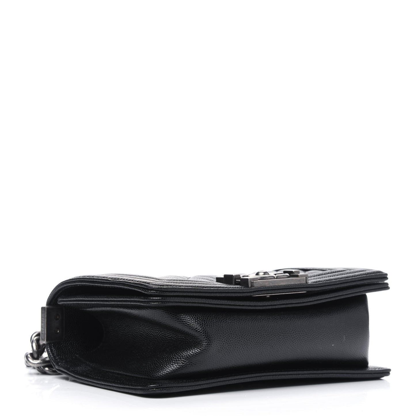 Caviar Quilted Small Boy Flap Black