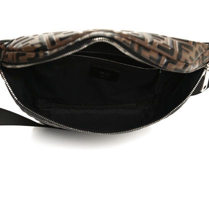 Fendi Vitello Century Bi-Color FF 1974 Embossed Belt Bag Maya Black 5 of 12