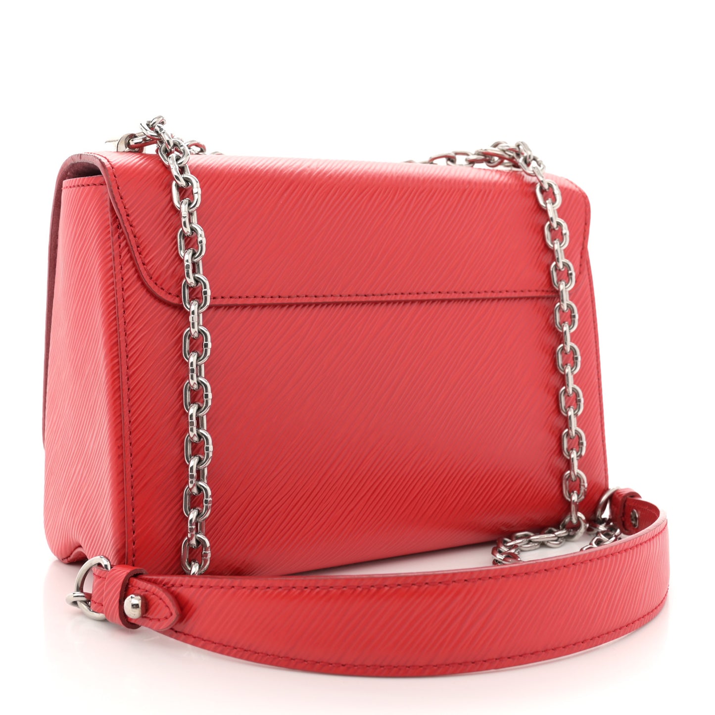 Epi Twist Shoulder Bag MM Coquelicot