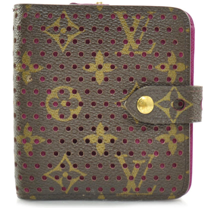 Louis Vuitton Monogram Perforated Compact Zipped Wallet Fuchsia 1 of 9