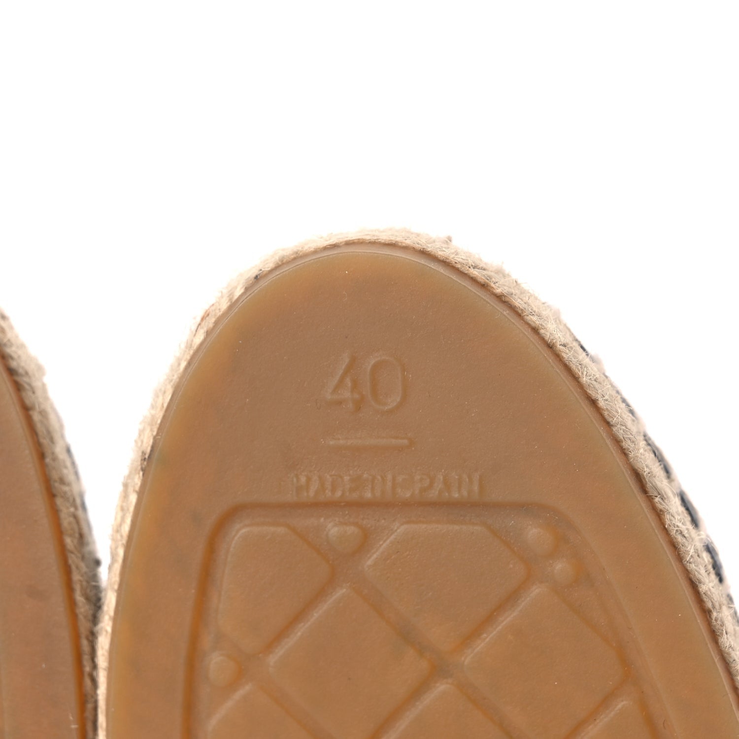 Chanel Calfskin Chain CC Espadrilles 40 Black 7 of 9
