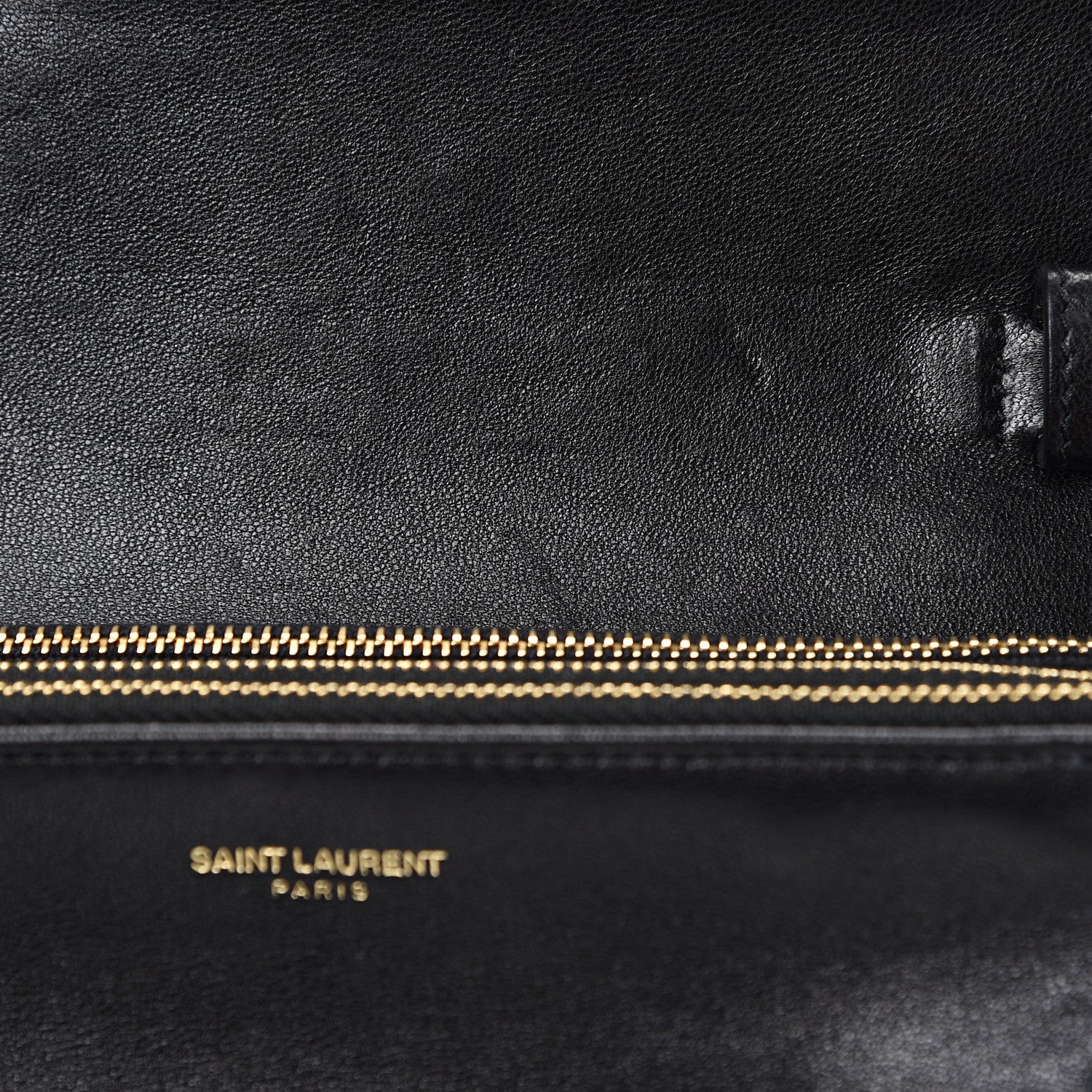 Saint Laurent Lambskin Diamond Quilted Monogram Angie Chain Bag Black 12 of 17