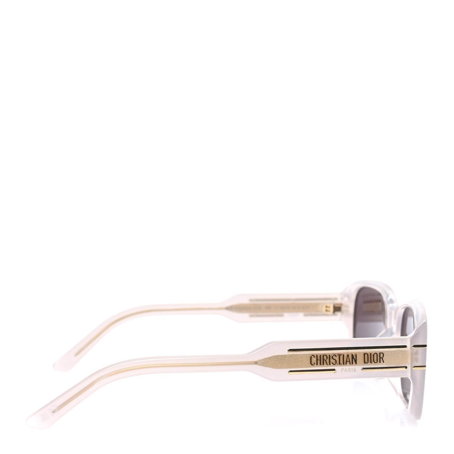 Christian Dior Diorsignature Rectangular Sunglasses Beige Smoke 3 of 7