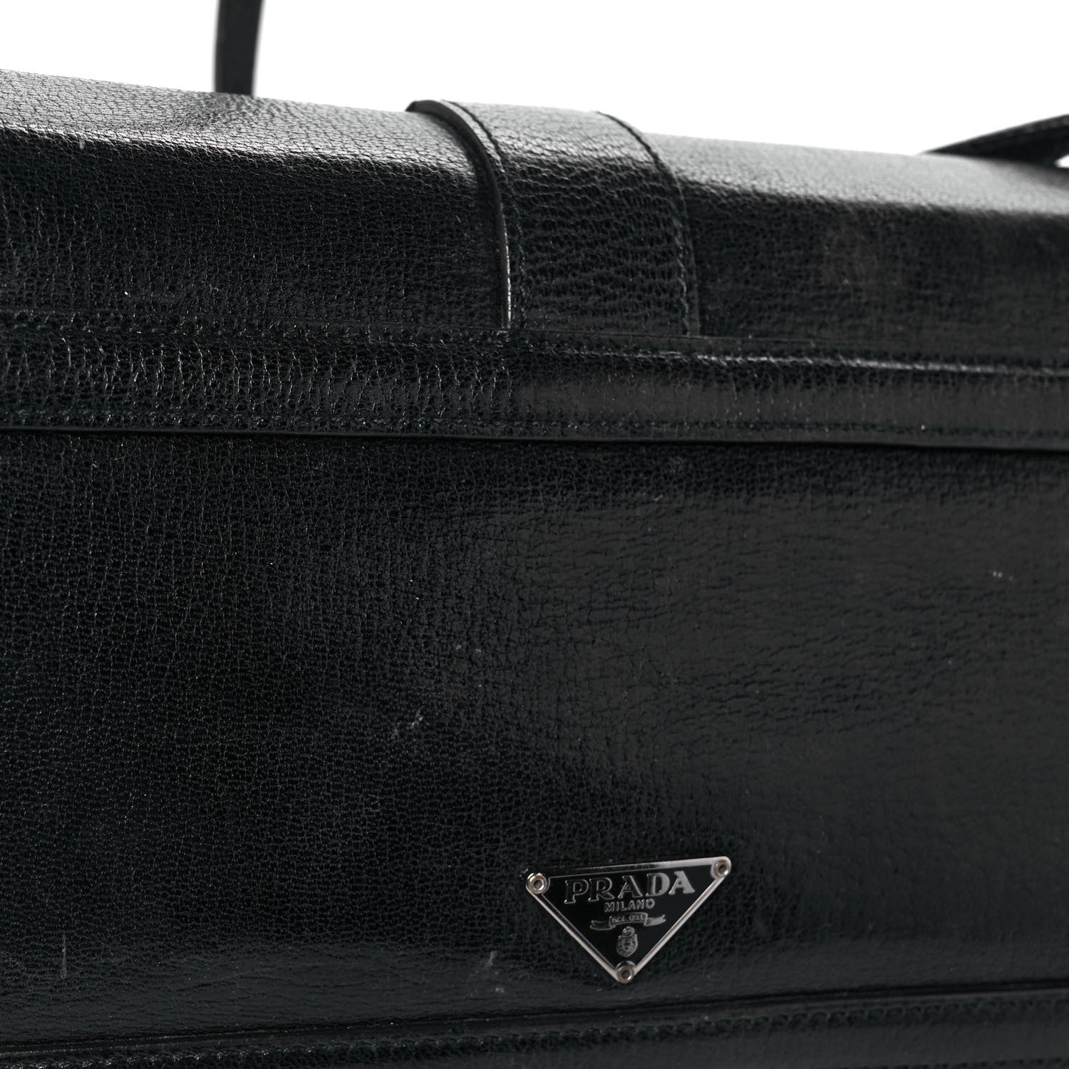 Prada Goatskin Flap Bag Black 12 of 12