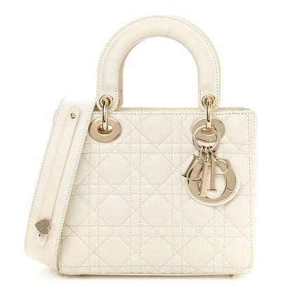 Christian Dior Lambskin Cannage Small Lady Dior White 1 of 11