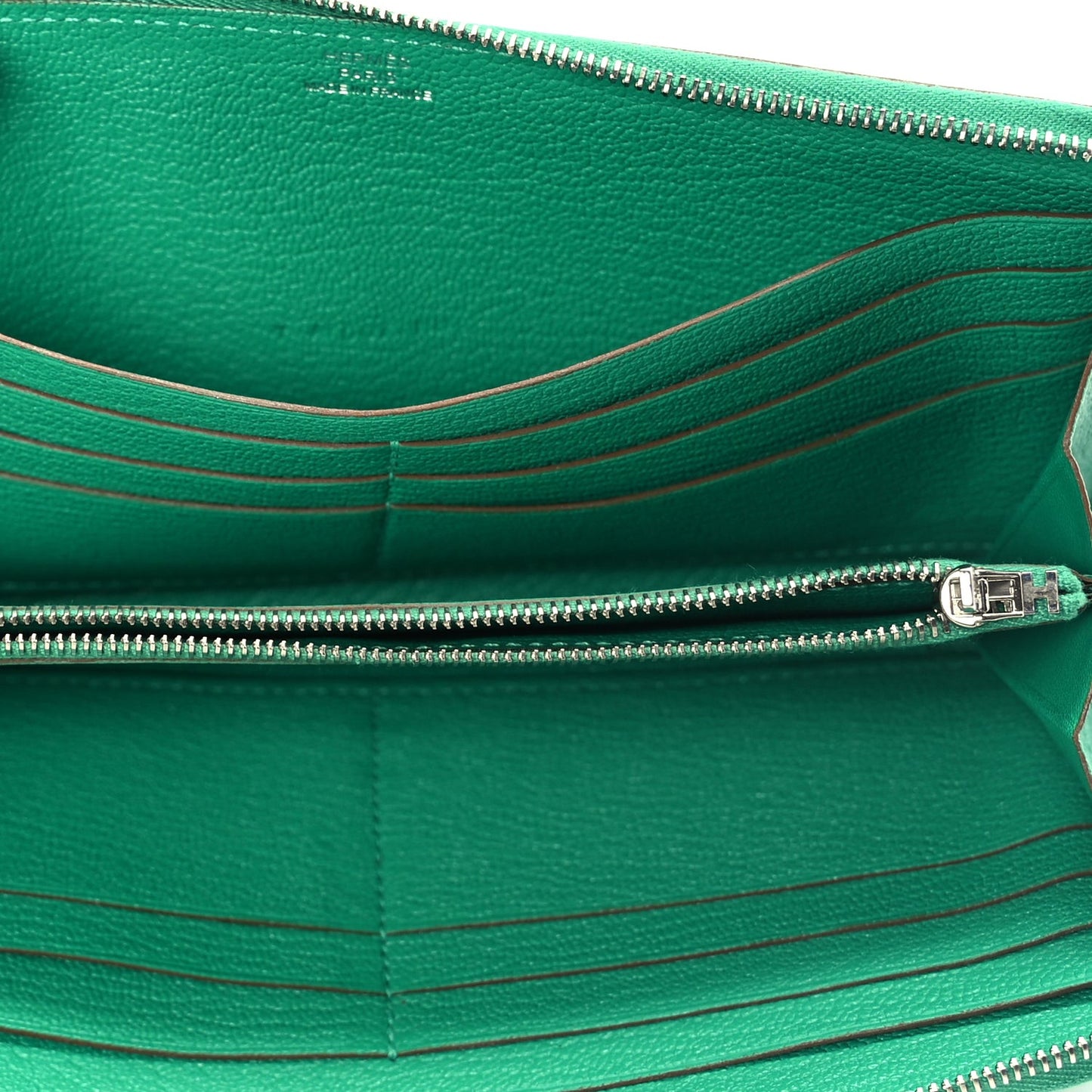 Chevre Mysore Silk'In Wallet Vert Jade Vert Jade