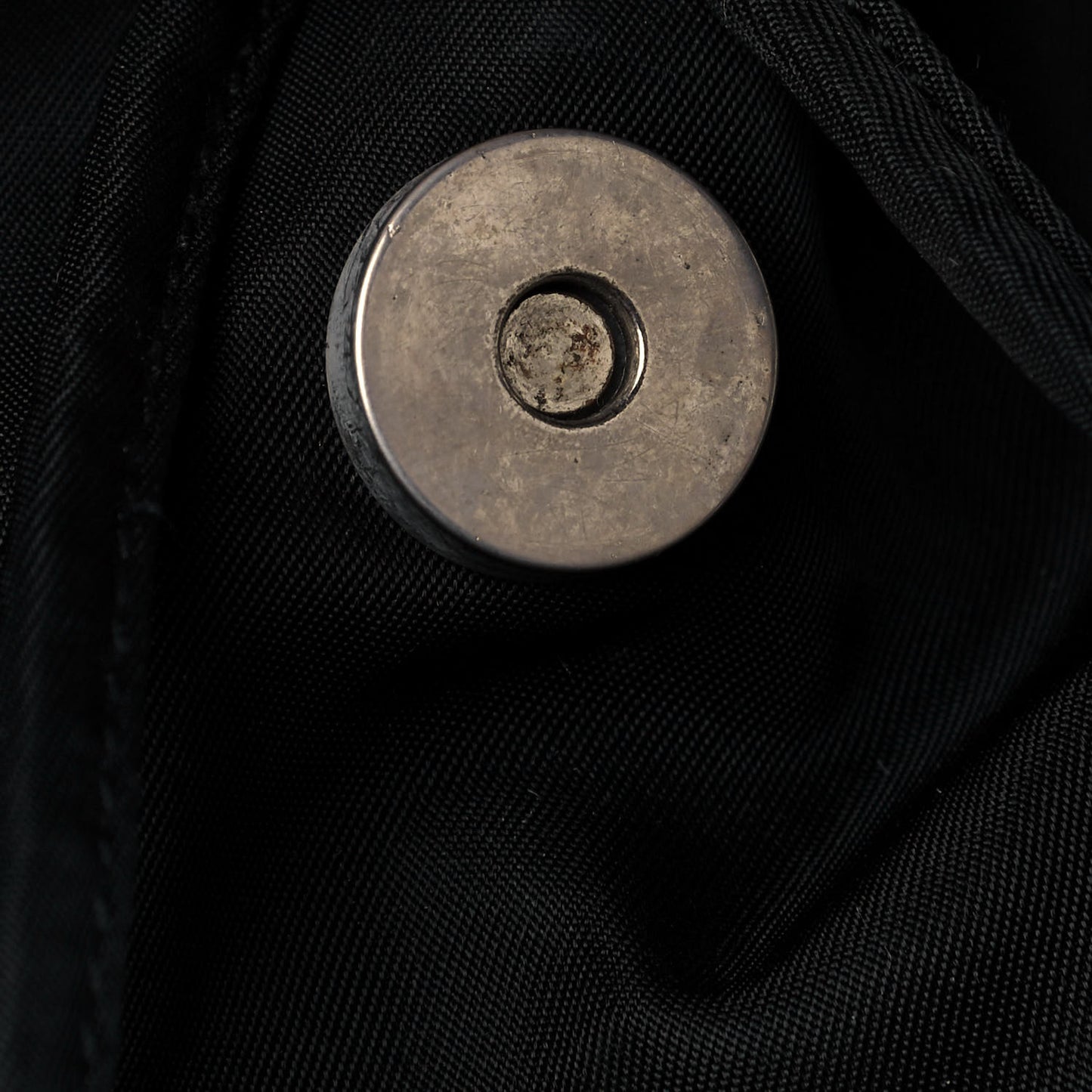 Nylon Vela Double Buckle Backpack Black