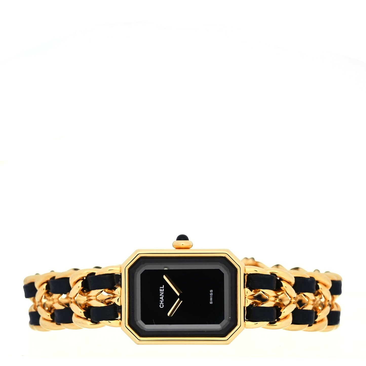 Stainless Steel Lambskin 20mm Chain Premiere Quartz Watch Gold L