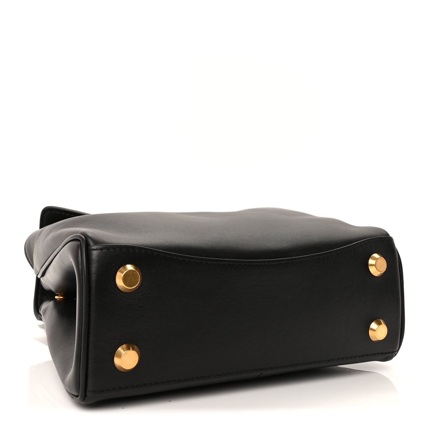 Balenciaga Natural Smooth Calfskin Small Rodeo Top Handle Handbag Black 3 of 8