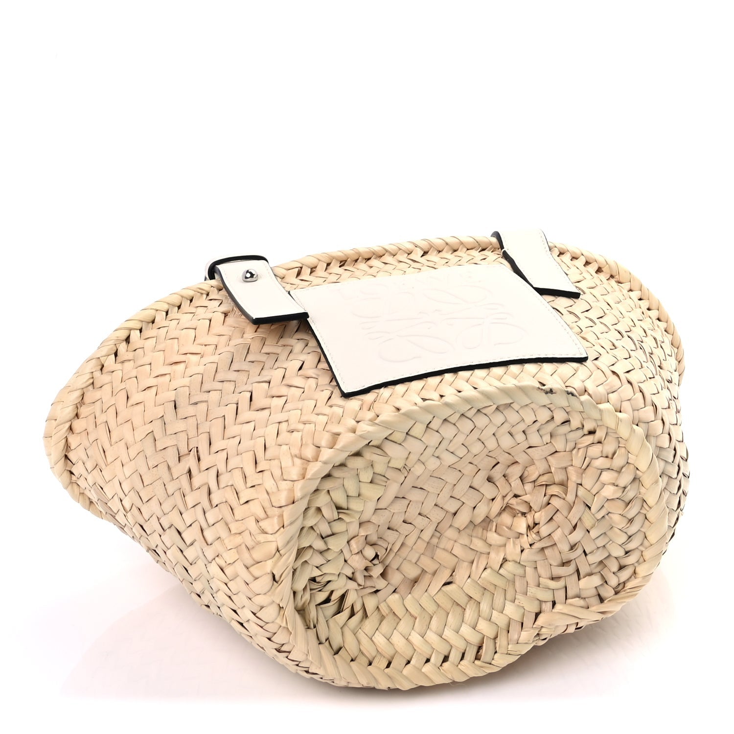 Loewe Raffia Mini Basket Tote Bag Natural White 3 of 8