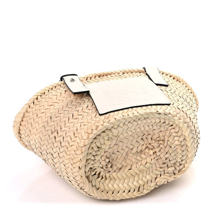 Loewe Raffia Mini Basket Tote Bag Natural White 3 of 8