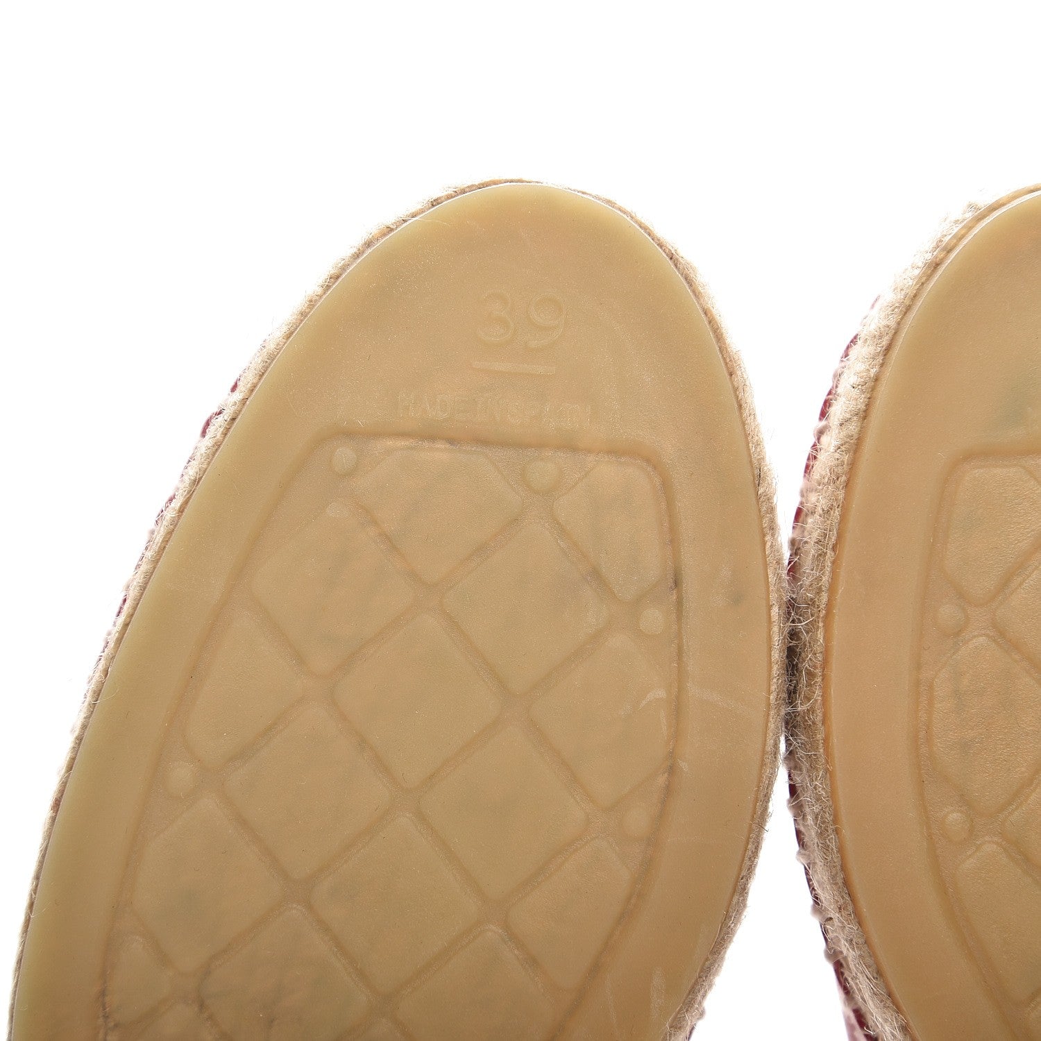 Chanel Lambskin CC Espadrilles 39 Red 8 of 10
