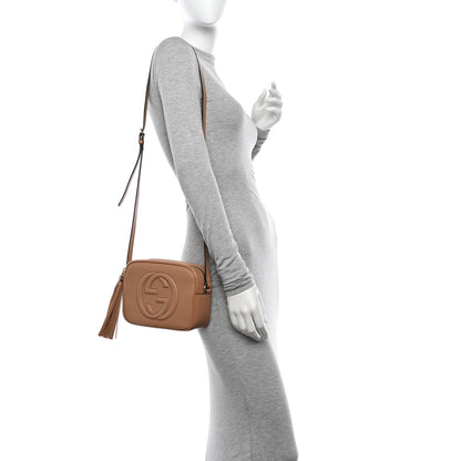 Gucci Pebbled Calfskin Small Soho Disco Bag Camelia 2 of 11