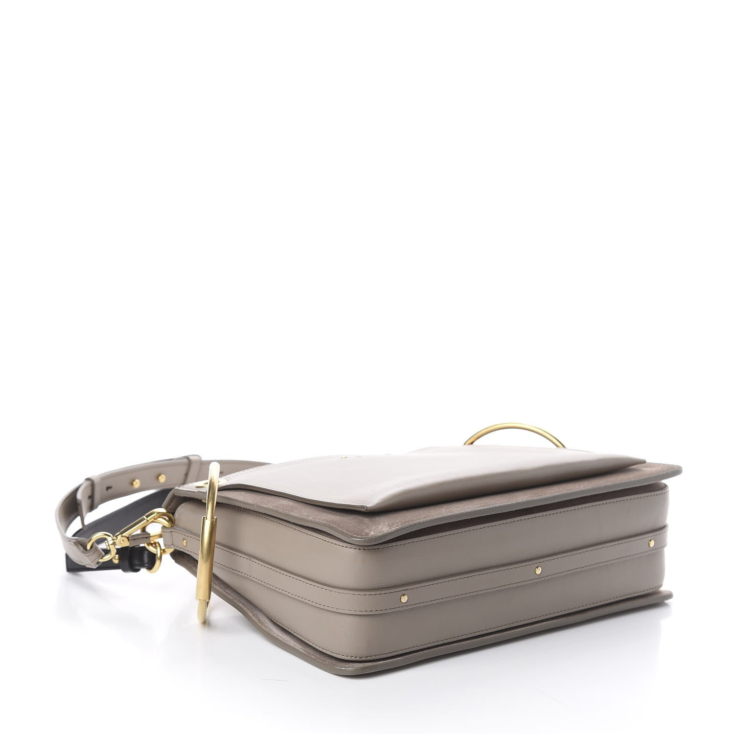 Chloe Calfskin Suede Medium Roy Bag Motty Grey 3 of 9