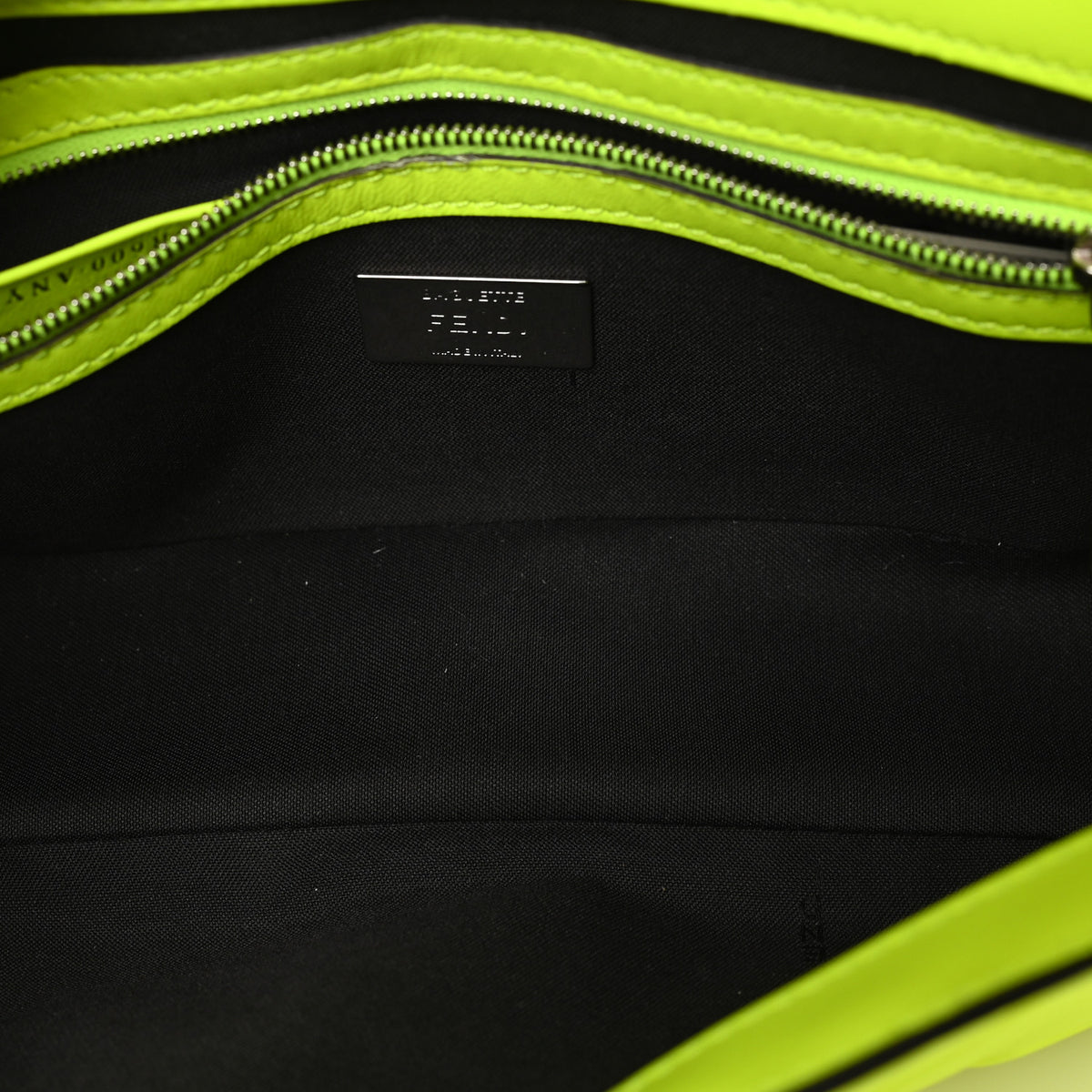X MARC JACOBS Nappa FF 1974 Embossed Baguette Yellow Fluo