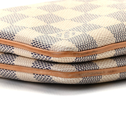 Louis Vuitton Damier Azur Double Zip Pochette 5 of 10