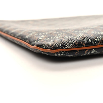 Goyard Goyardine Senat MM Pocket Black Tan 8 of 9