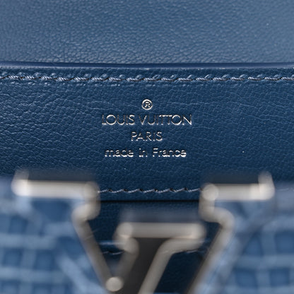 Louis Vuitton Crocodile Mini Capucines Ocean Blue 6 of 10