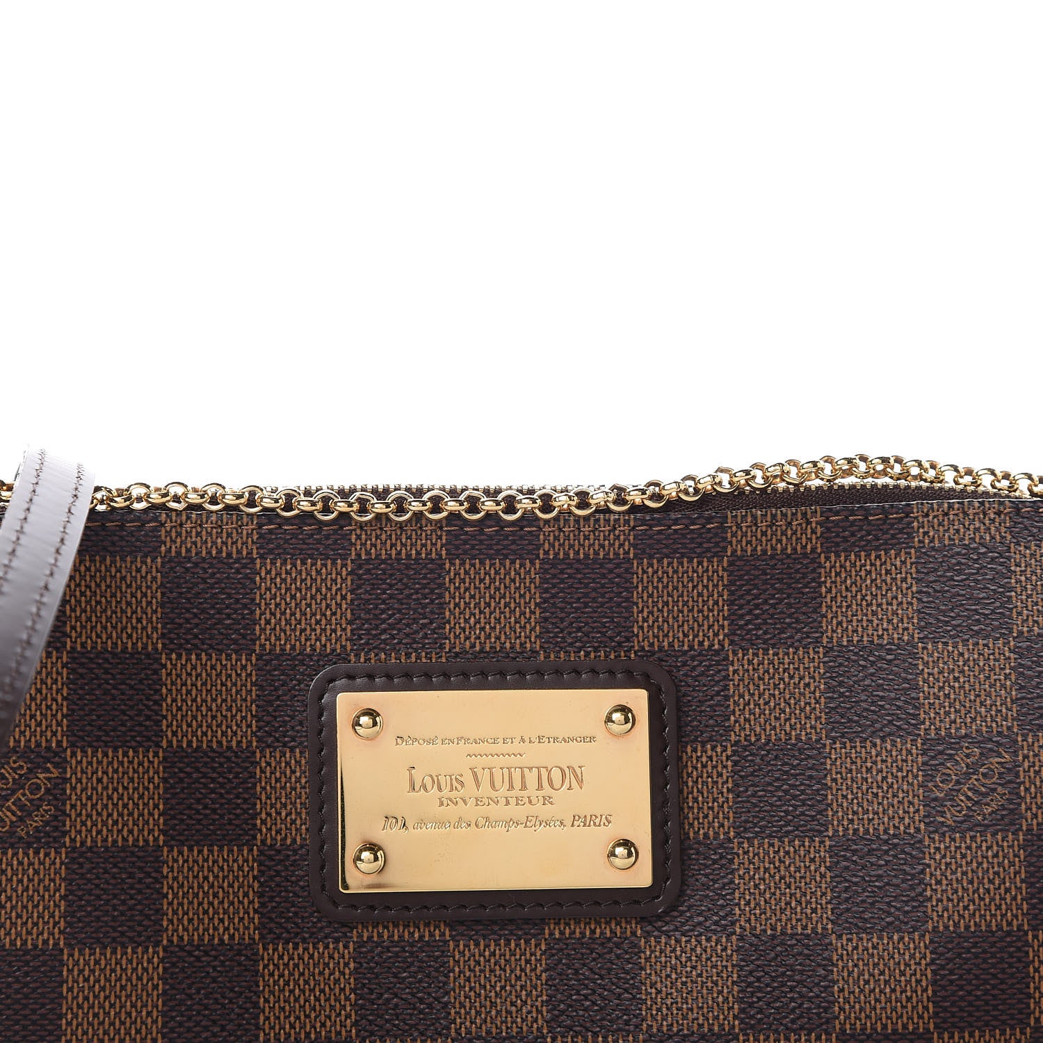 Louis Vuitton Damier Ebene Eva Clutch 9 of 9