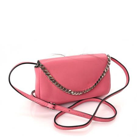 Fendi Nappa Rabbit Fox Fur Micro Buggie Baguette Rosa Fluo Multicolor 1 of 8