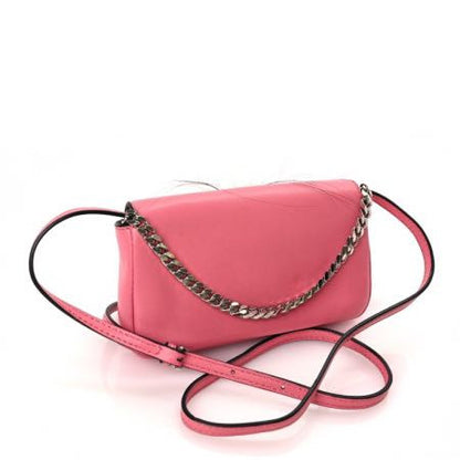 Fendi Nappa Rabbit Fox Fur Micro Buggie Baguette Rosa Fluo Multicolor 1 of 8