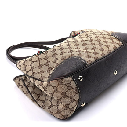 Gucci Monogram Medium Princy Tote  Dark Brown 7 of 8
