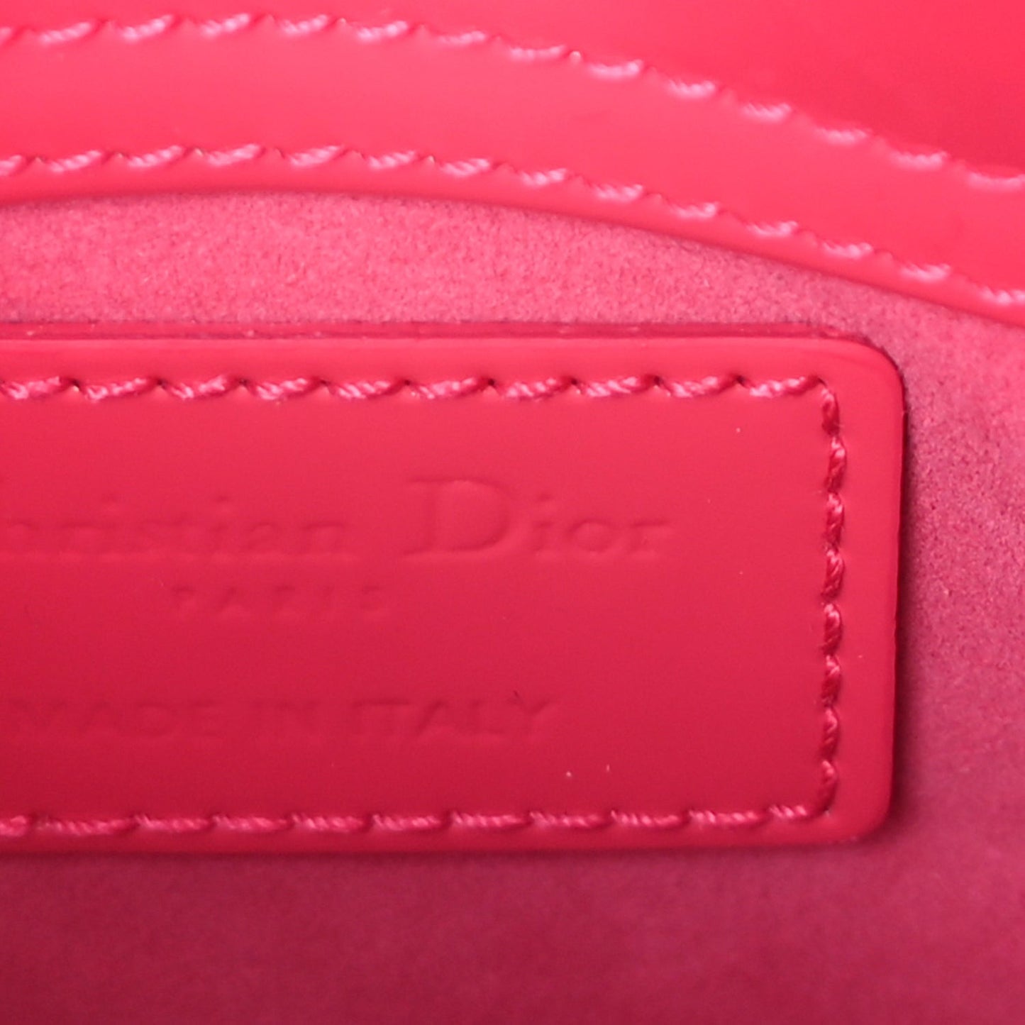 Patent Cannage Micro Lady Dior  Pink