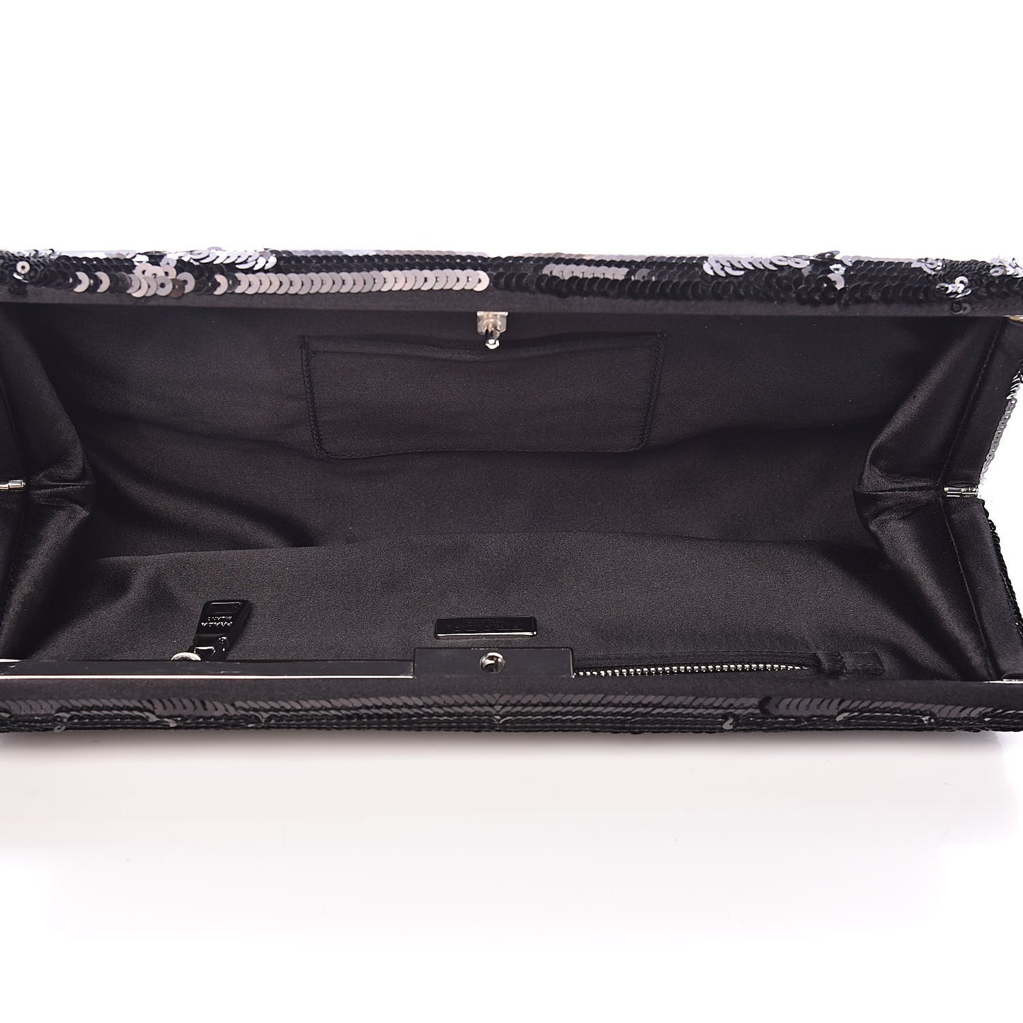 Sequin Clutch Black