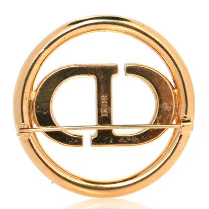 Christian Dior Metal Pearl 30 Montaigne Brooch Gold White 3 of 4
