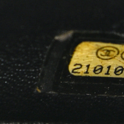 Chanel Lambskin Chevron Quilted Mini Square Flap Black 7 of 11