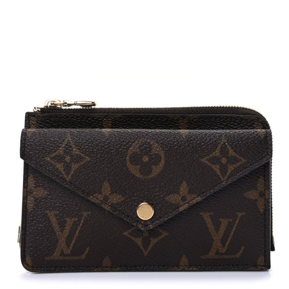 Louis Vuitton Monogram Recto Verso Card Holder Black 1 of 7
