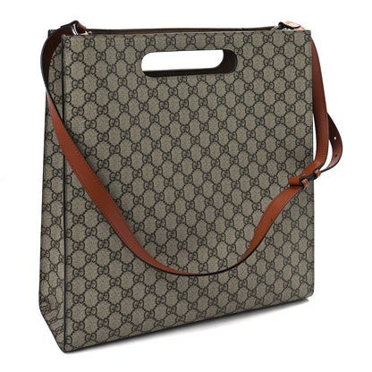 Gucci GG Supreme Monogram Floral Embroidered Medium XL Tote 2 of 8
