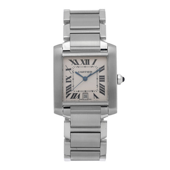 Cartier Stainless Steel 28mm Tank Francaise Automatic Watch 1 of 1