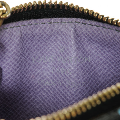 Louis Vuitton Monogram Multicolor Key Pouch Black Violet 6 of 6