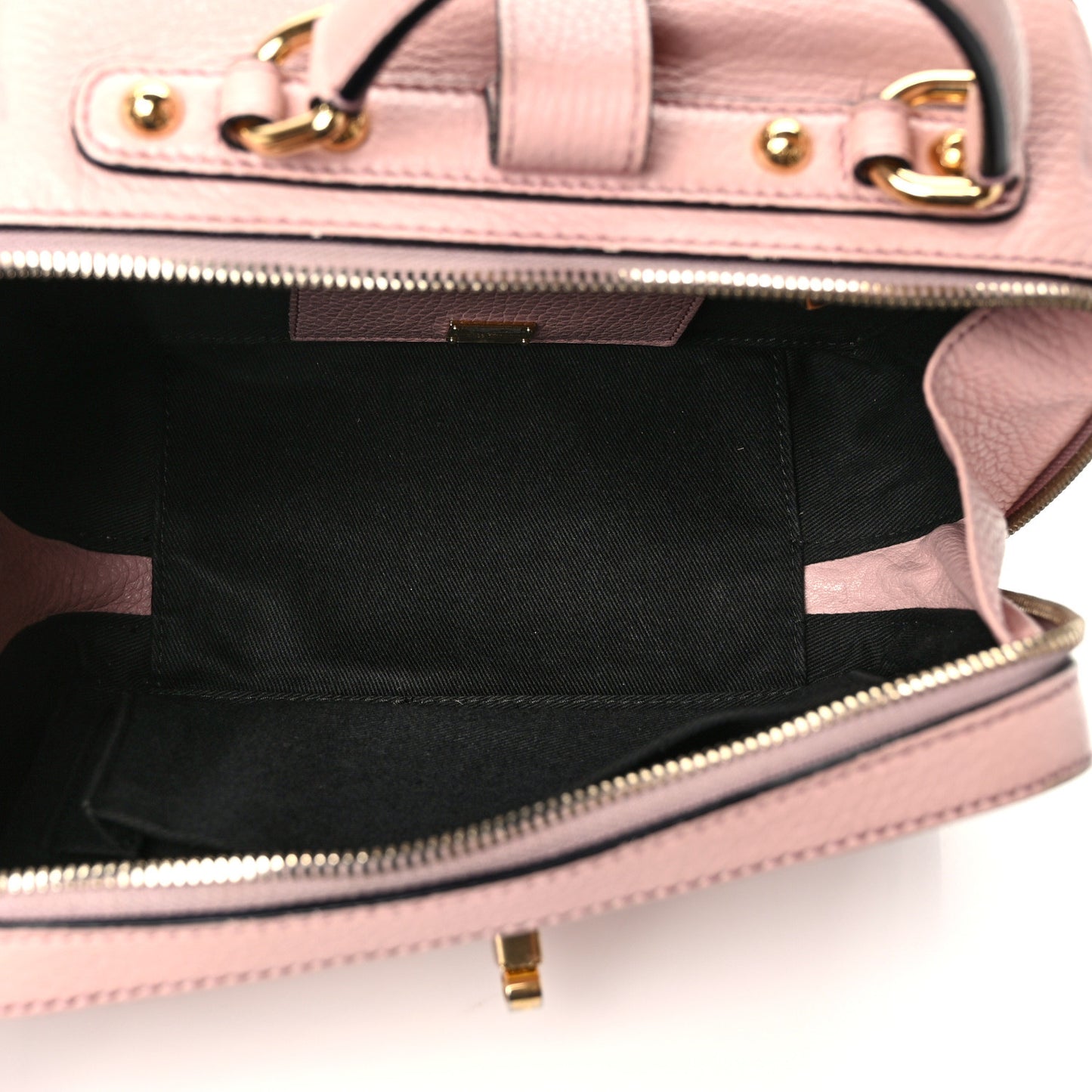Drummed Calfskin Rosaria Shoulder Bag Pink